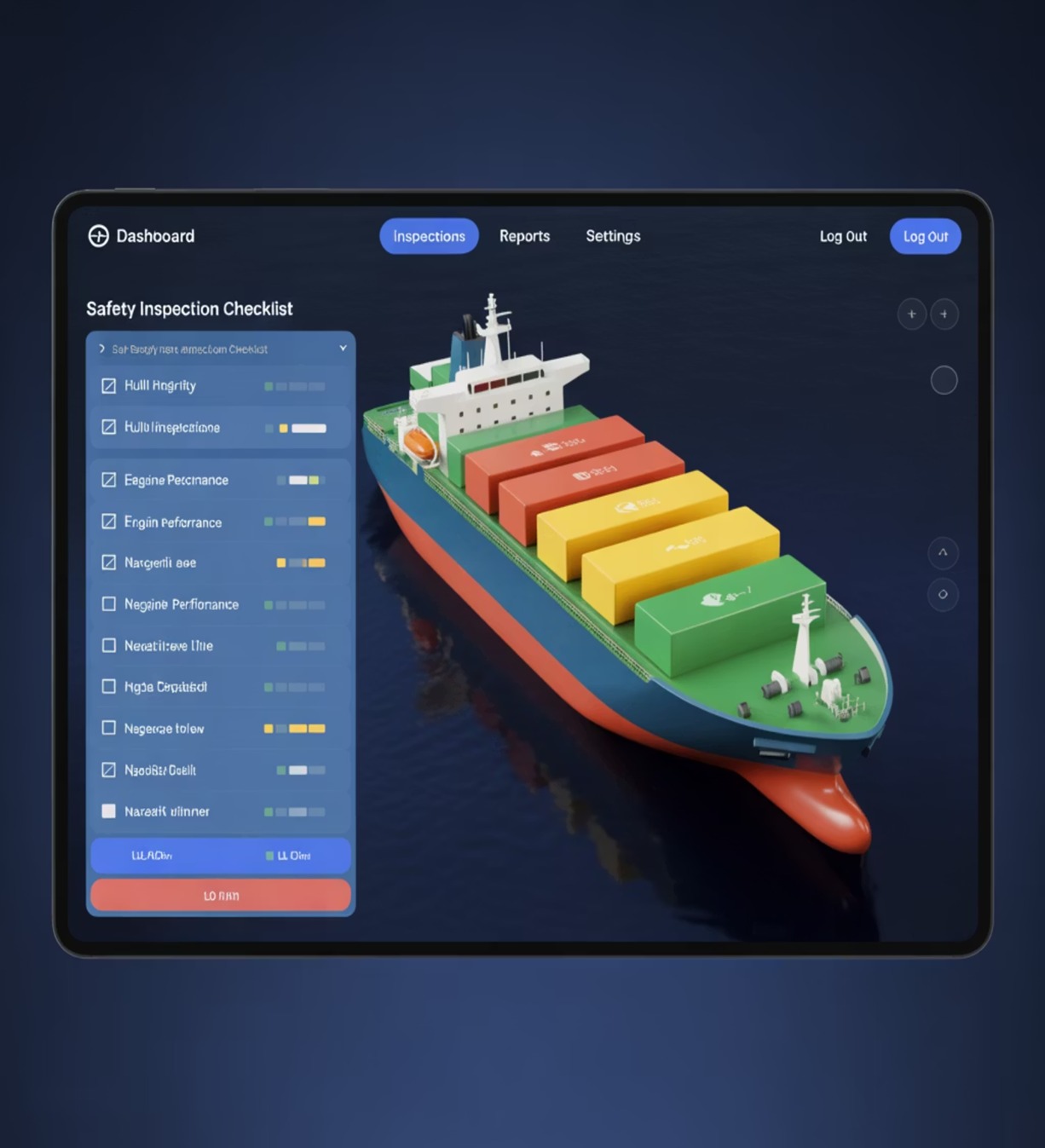 Maritime Safety Dashboard Interface